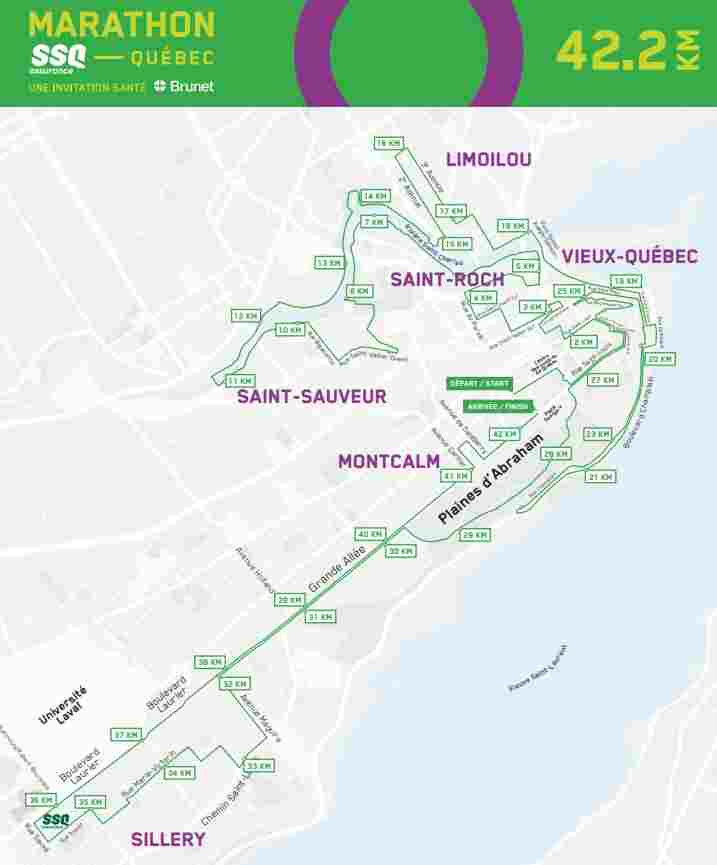 Marathon de Québec tout savoir. Dossard, voyage, avis...